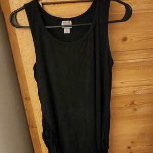 Mossimo Black Tassled Top
